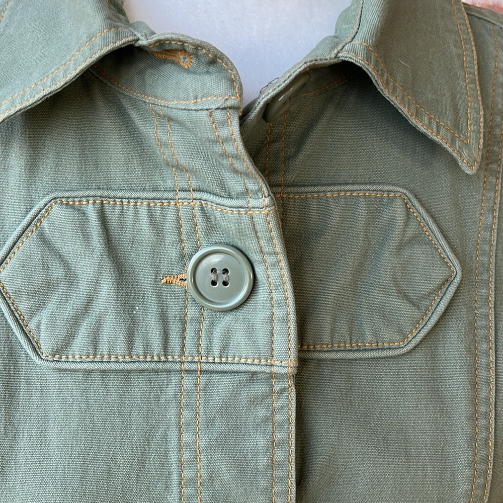 Vintage Tulle jacket Size L True Sage Green color- exc like new condition - Picture 9 of 16